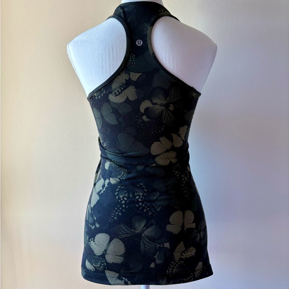 Sz4 Cool Racerback Biggie So Fly Butterfly Fatigue Green Black Lululemon